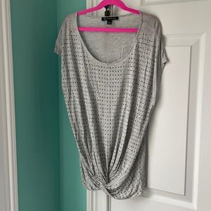 INC Studded Knotted Top